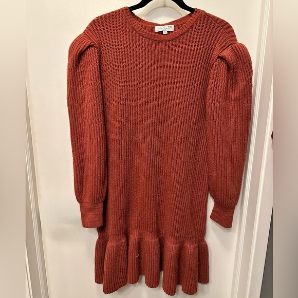 Love Whit Rust Knit Dress in XL. - Picture 6 of 7